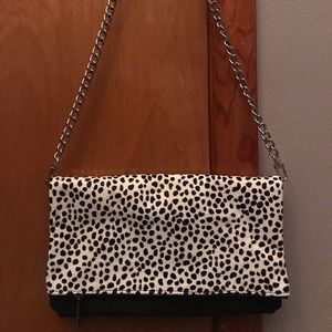Express Leopard cross body bag